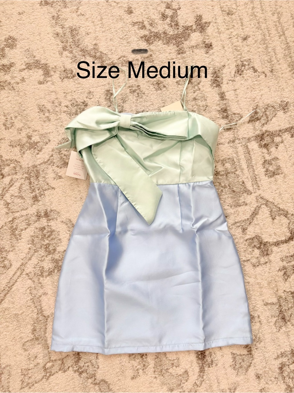 NWT Rihoas Satun Bow Mini Dress size medium